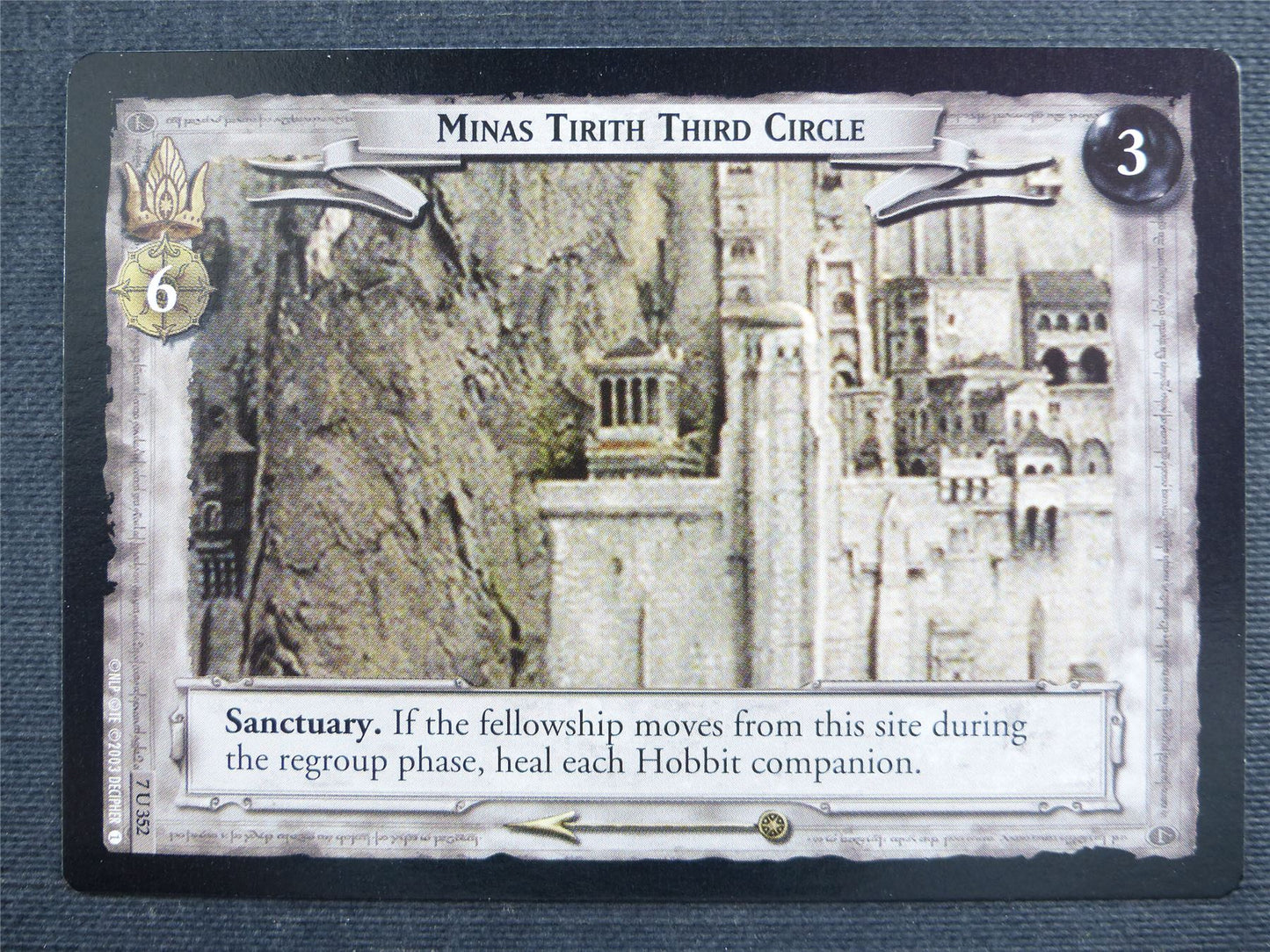 Minas Tirith Third Circle 7 U 352 - LotR Cards #2YJ