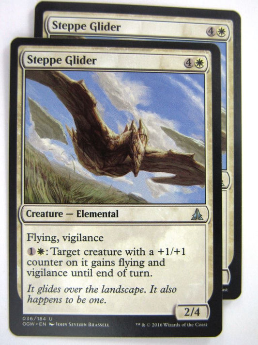 MTG Magic Cards: Oath of the Gatewatch: STEPPE GLIDER x2 # 4J75