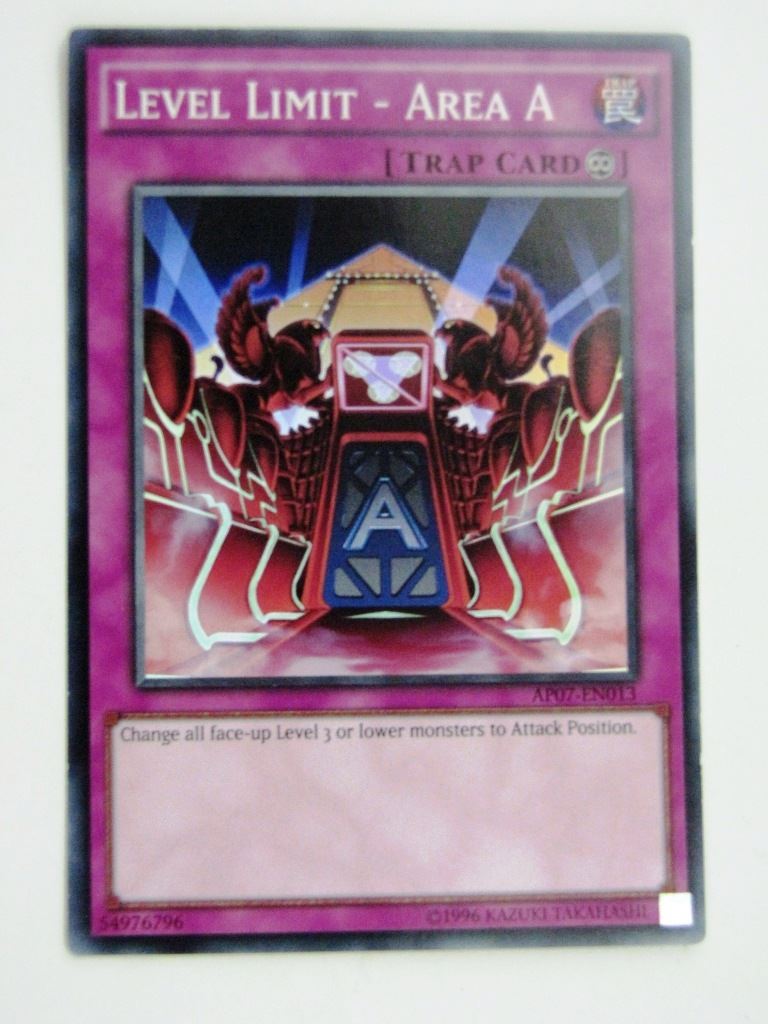 Yugioh Cards: LEVEL LIMIT - AREA A AP07 SUPER RARE # 1A64