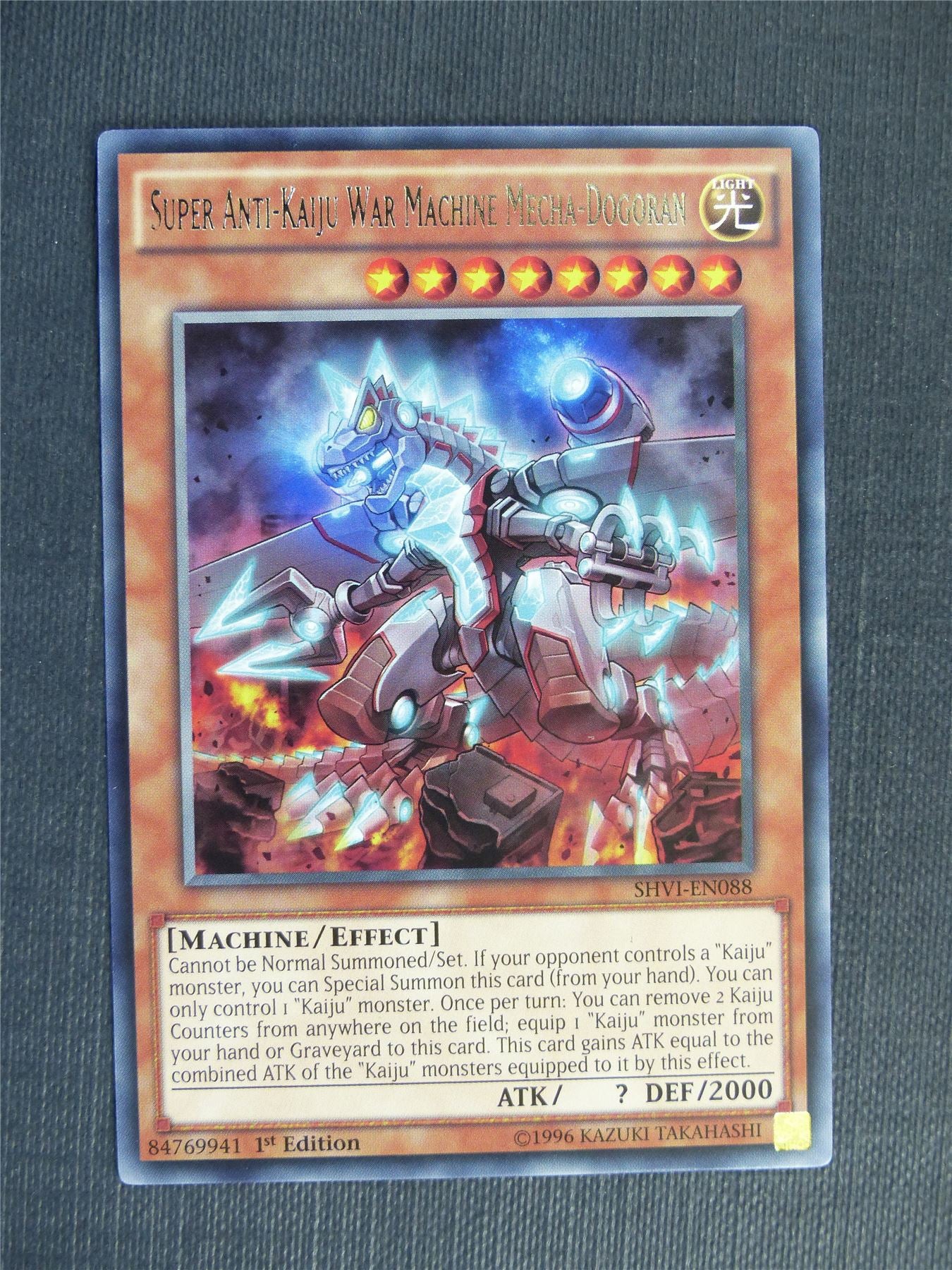 Super Anti-Kaiju War Machine Mecha-Dogoran SHVI Rare - 1st ed - Yugioh Cards #2R6