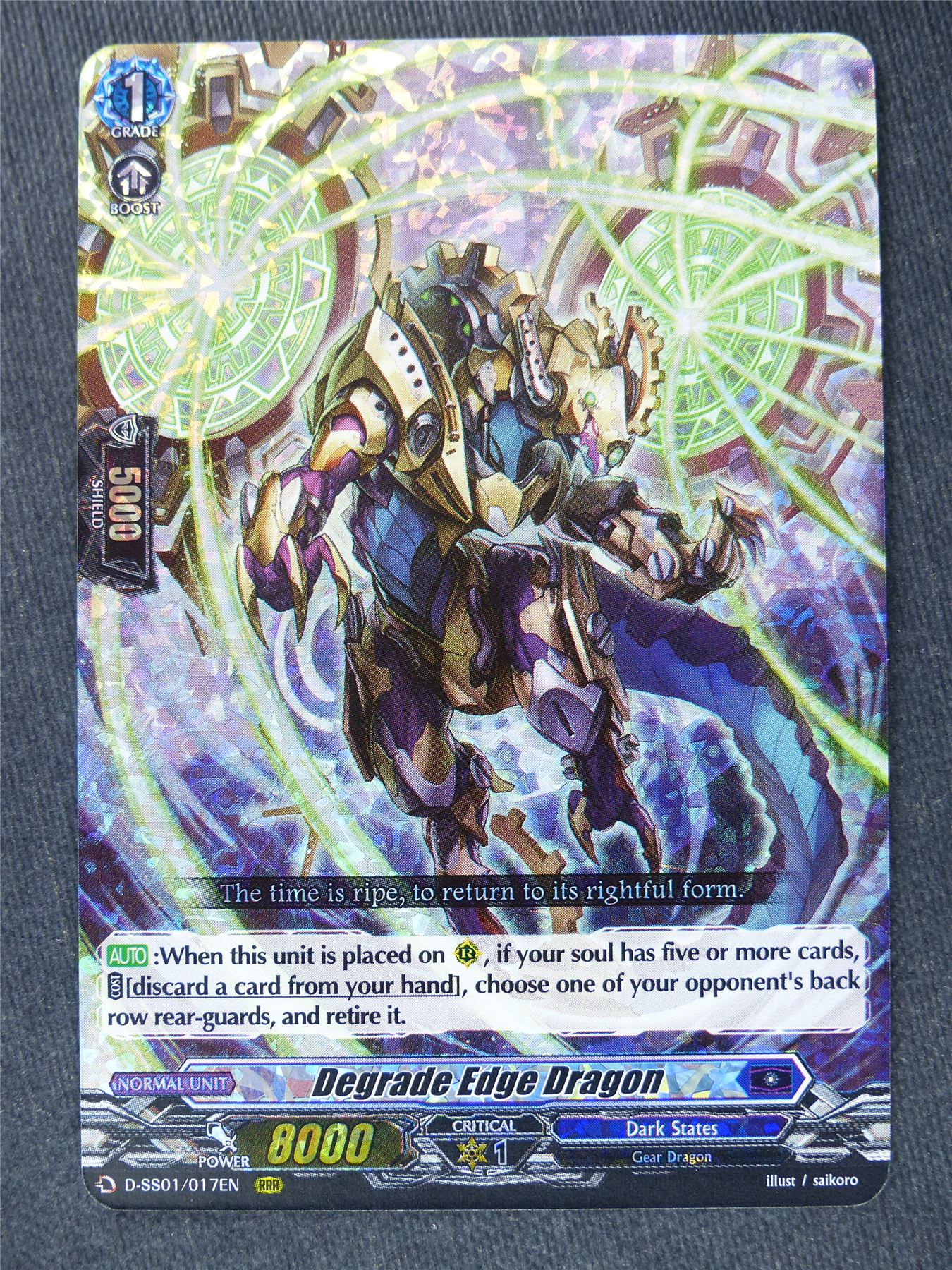 Degrade Edge Dragon D-SS01 RRR - Vanguard Cards #15T