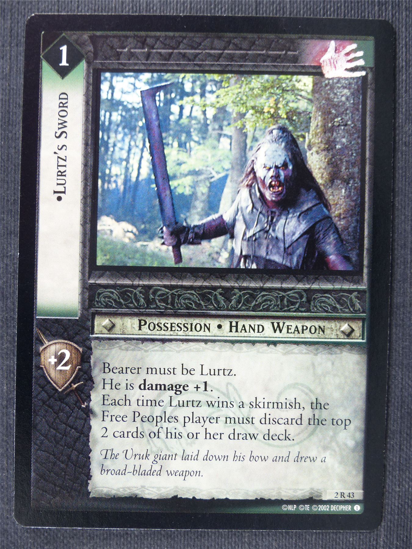 Lurtz's Sword 2 R 43 - LotrR Cards #3CE