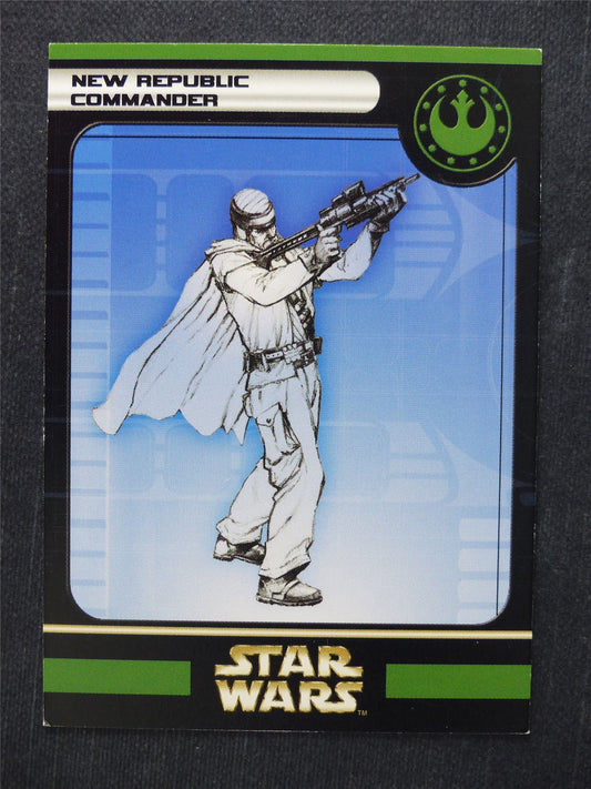 New Republic Commander 54/60 - Star Wars Miniatures Spare Cards #9V