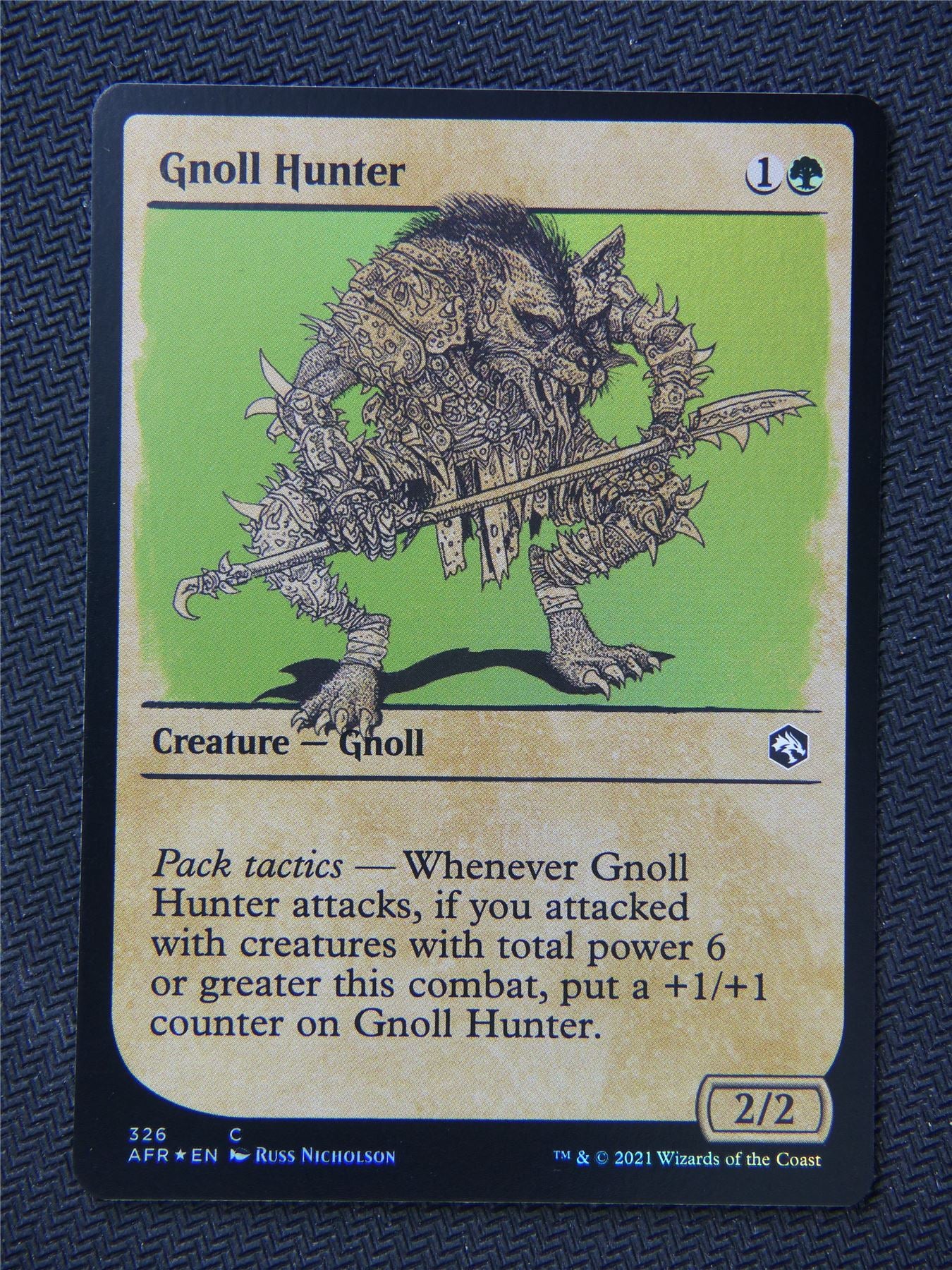 Gnoll Hunter Foil Rulebook Art - Mtg Forgotten Realms #1GG