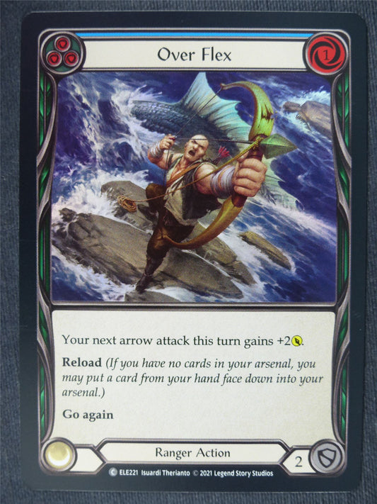 Over Flex C Foil Blue - 1st Ed Tales of Aria - Flesh and Blood