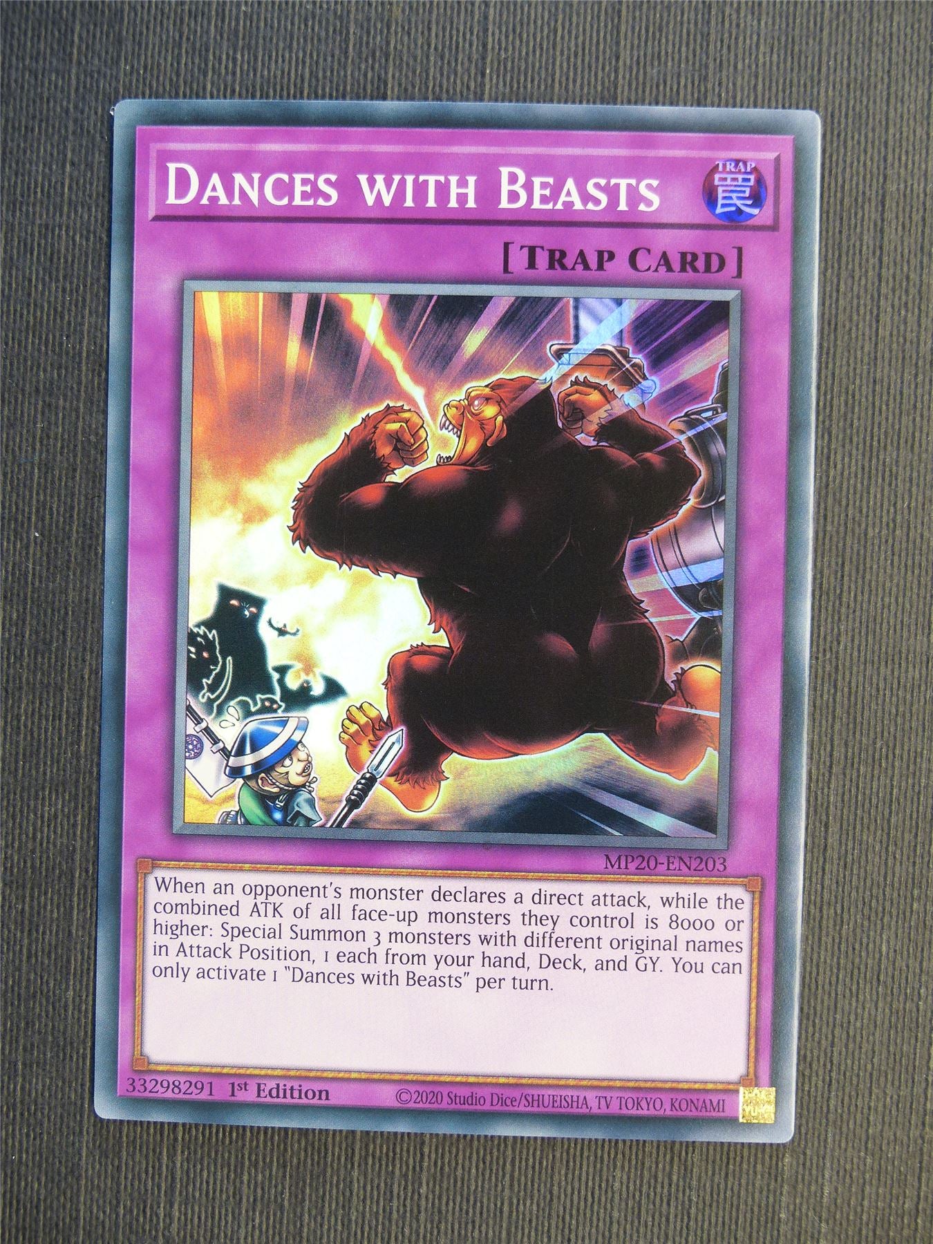 Dances With Beasts MP20 Super Rare - 1st ed - Yugioh Cards #68D