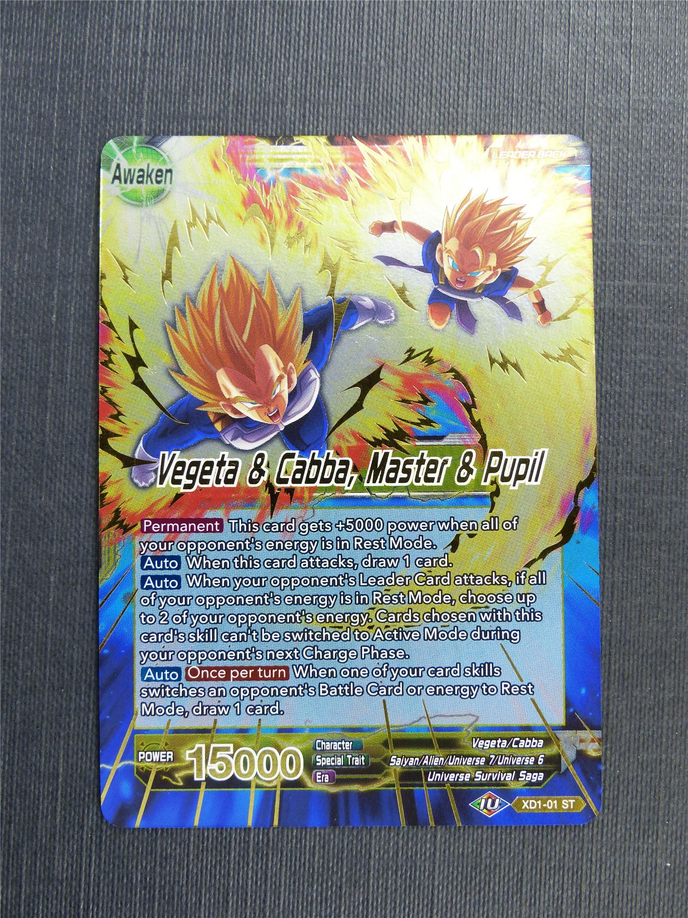 Vegeta & Cabba Master & Pupil Foil - Dragon Ball Super Cards #4UO