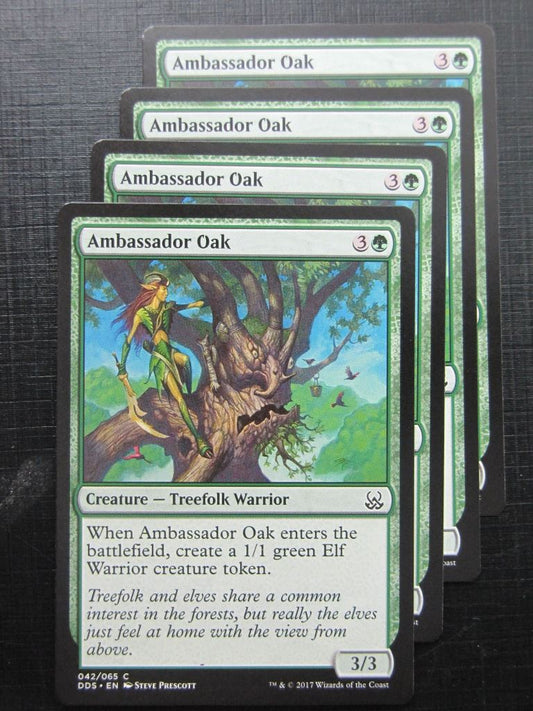 MTG Magic Cards: AMBASSADOR OAK duel deck x4 # 29H27