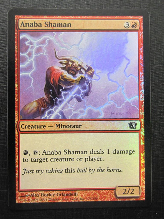 8th Edition Anaba Shaman Foil Black Border - Mtg Card # 9F19