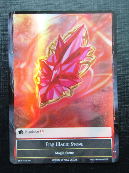 Force of Will Cards: FIRE MAGIC STONE FOIL NA # 22I10