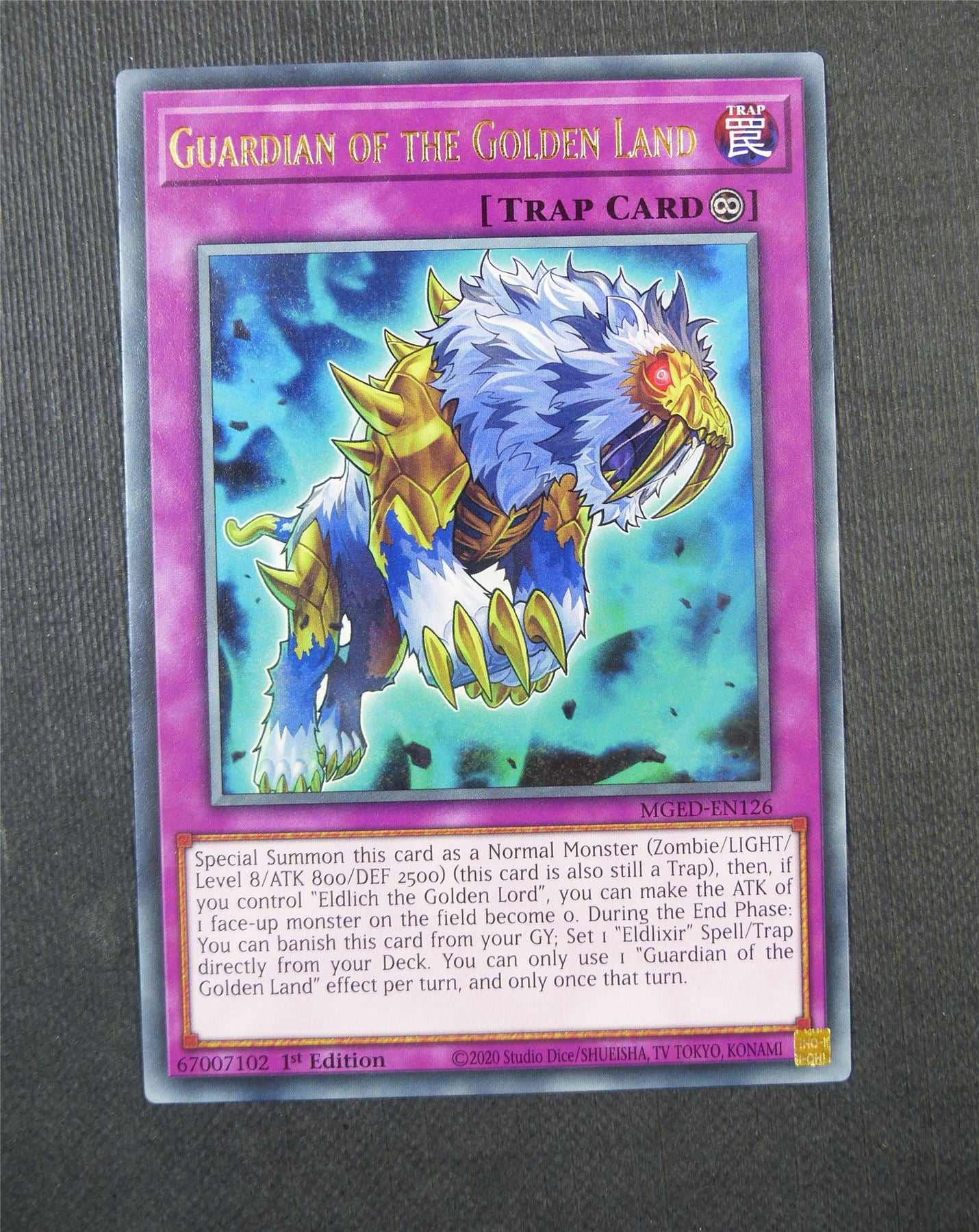 Guardian of Golden Land MGED Rare 1st Ed - Yugioh Card #5FB