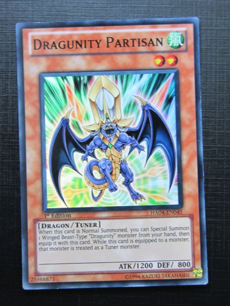 Yugioh Cards: DRAGUNITY PARTISAN HA04 SUPER RARE # 16G11