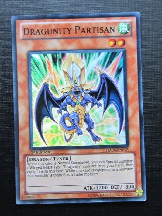 Yugioh Cards: DRAGUNITY PARTISAN HA04 SUPER RARE # 16G11