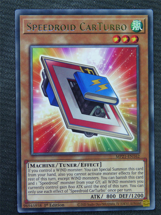 Speedriod CarTurbo MP21 Rare - 1st ed - Yugioh Card #8Q9