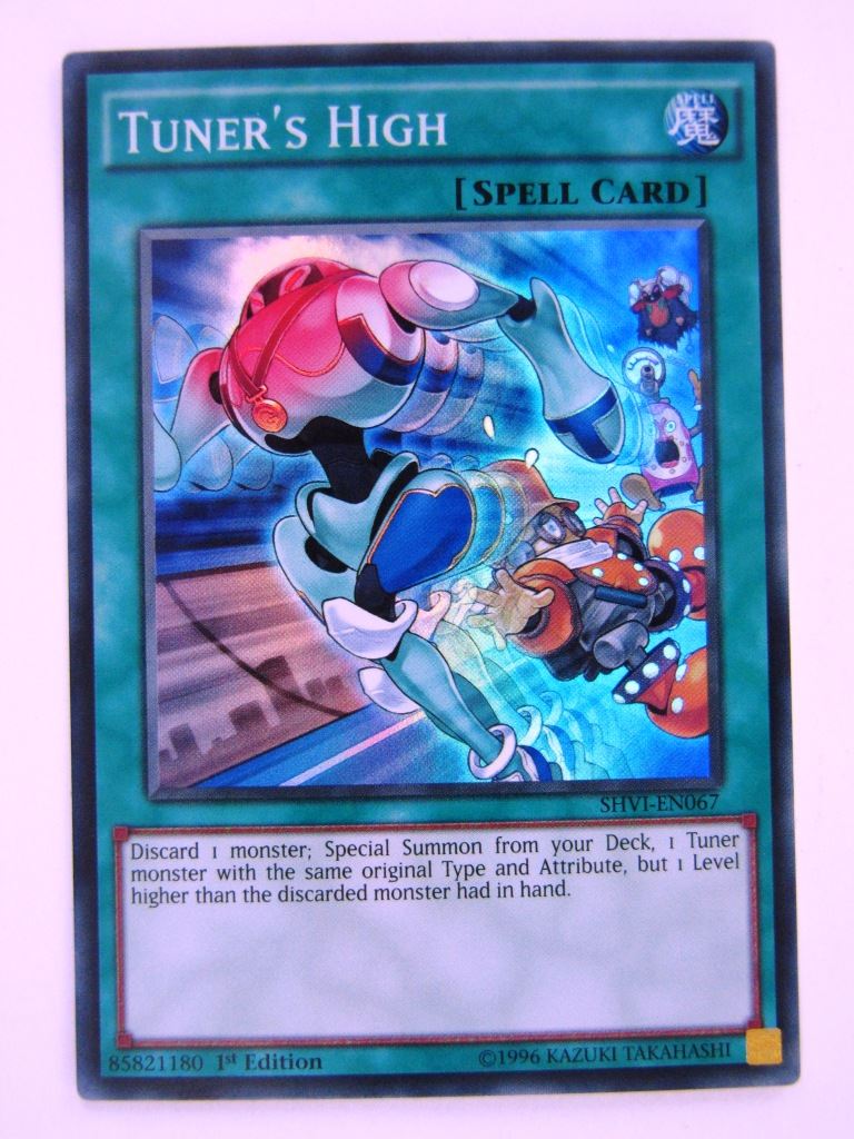 Yugioh Cards: TUNER'S HIGH SHVI SUPER RARE # 10E99