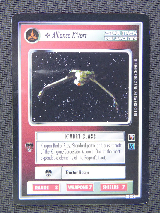 Alliance K Vort Black Border - Star Trek CCG Deep Space Nine #52X