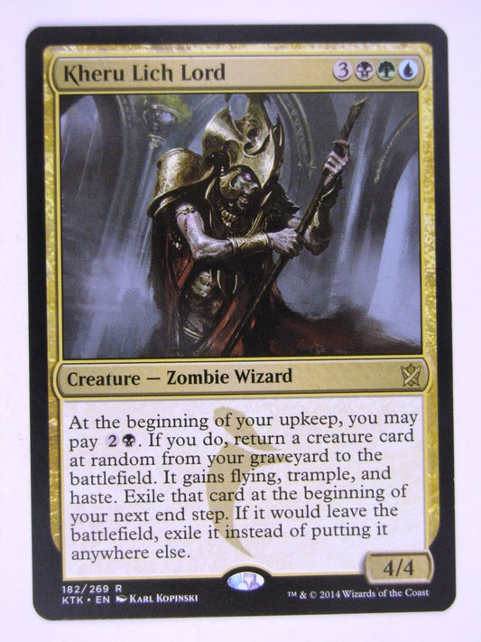 MTG Magic Cards: KHERU LICH LORD played # 17C96