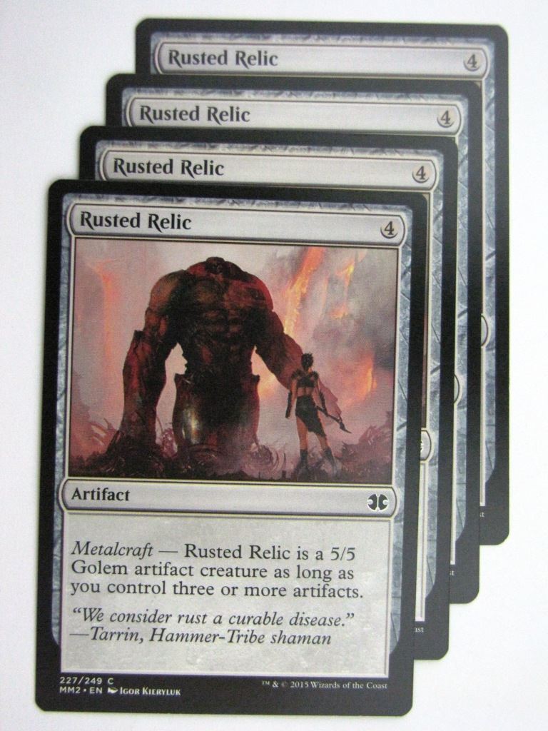 MTG MODERN MASTERS TWO: RUSTED RELIC x4 # 28C2