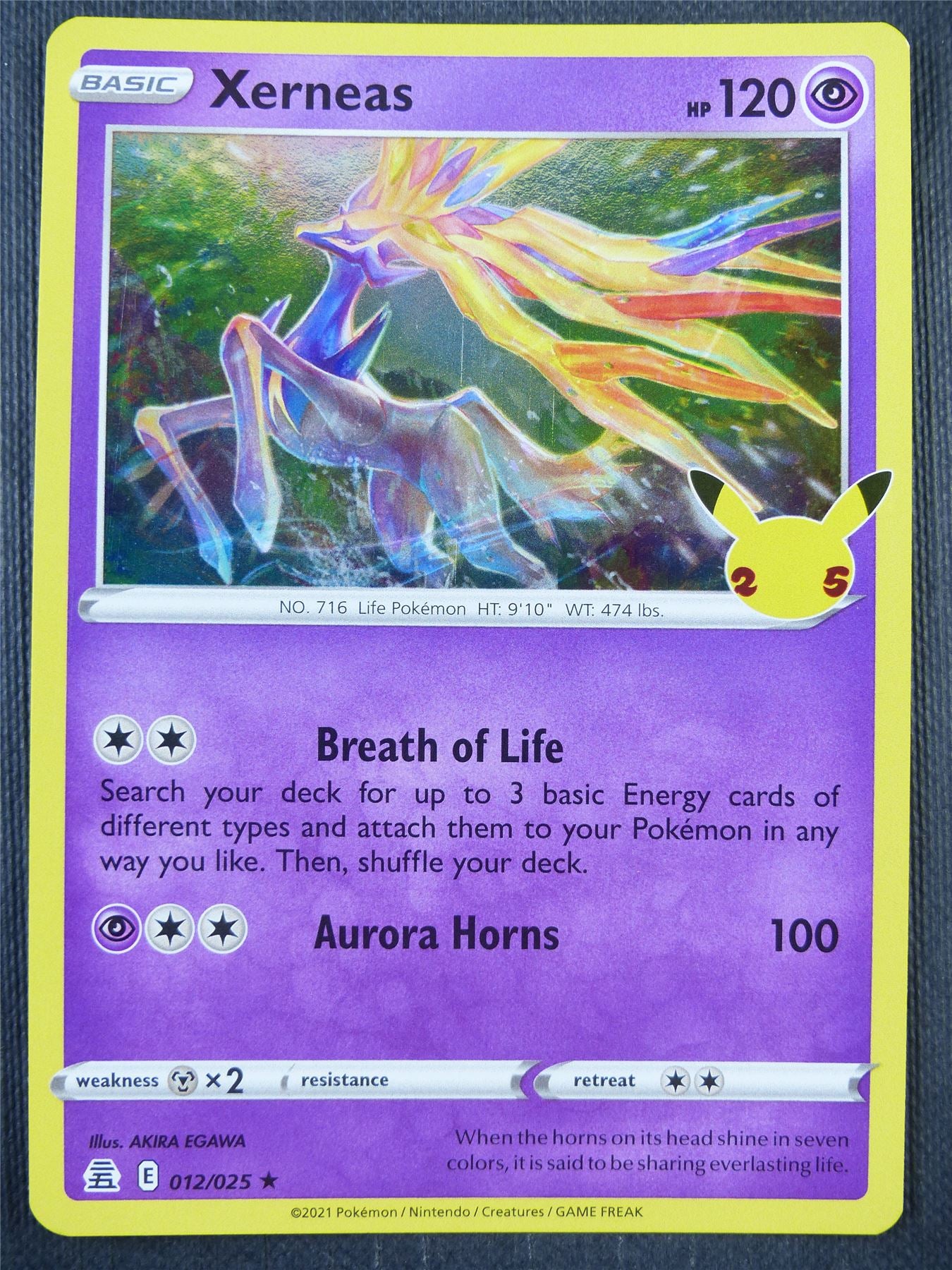 Xerneas 012/025 Holo - Pokemon Card #8VQ