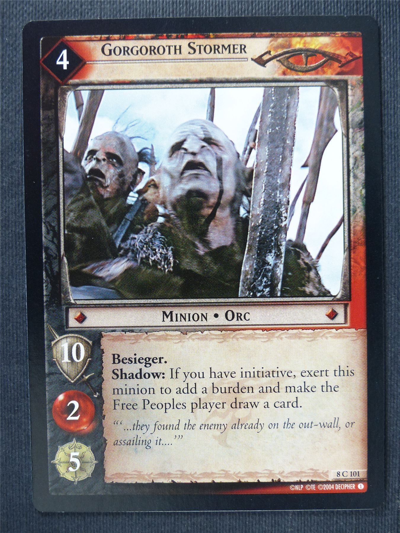 Gorgoroth Stormer 8 C 101 - LotR Cards #3PG