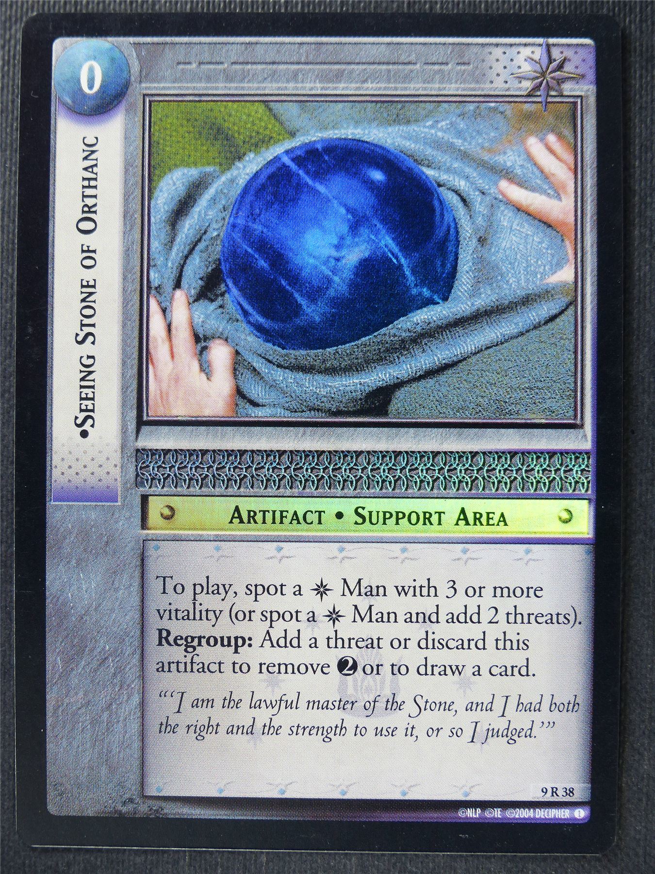 Seeing Stone of Orthanc 9 R 38 Foil - LotR Card #3JZ