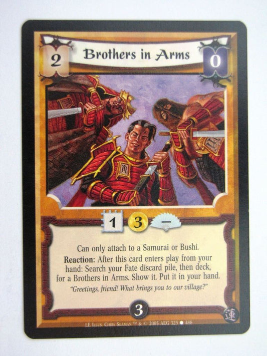 Vintage L5R Cards: BROTHERS IN ARMS # 27H66