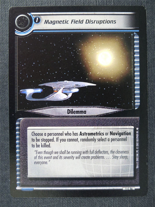 Magnetic Field Disruptions - Star Trek Cards #VB