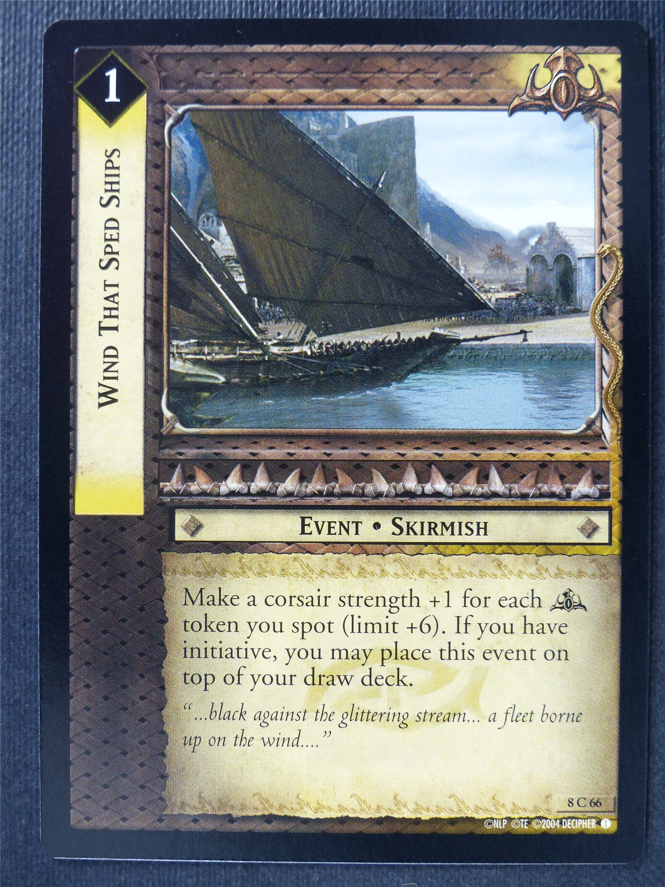 Wind That Sped Ships 8 C 66 - LotR Card #3FF