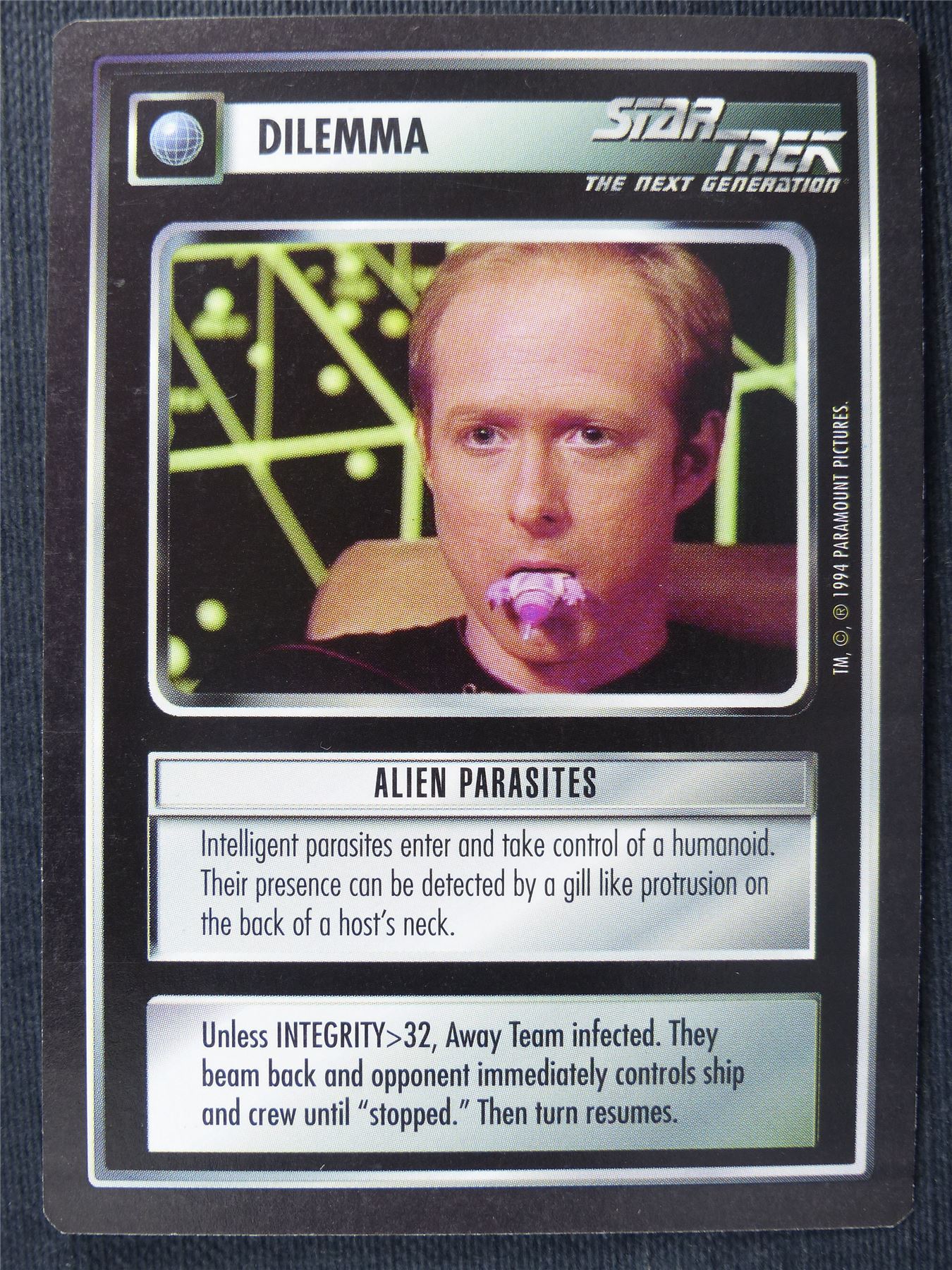 Alien Parasites - NG - Star Trek Cards #169