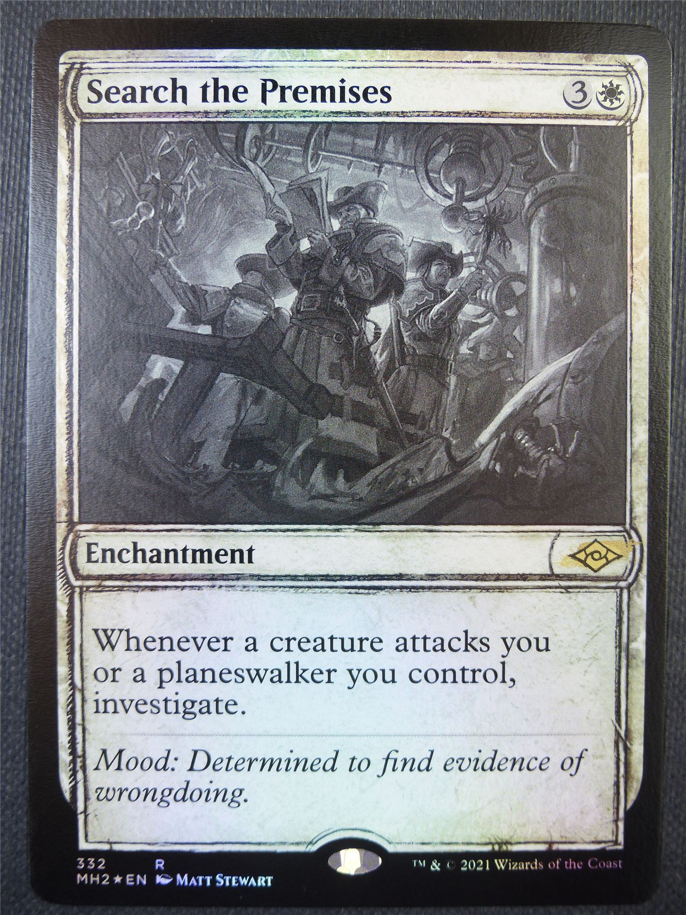 Search the Premises Sketch Foil - Mtg Card #7N2