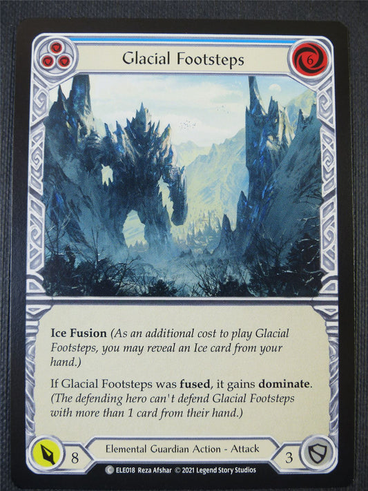 Glacial Footsteps - Blue - Tales of Aria 1st ed - Flesh and Blood Card #658
