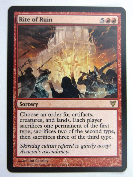 MTG Magic Played Cards: RITE OF RUIN # 26B4