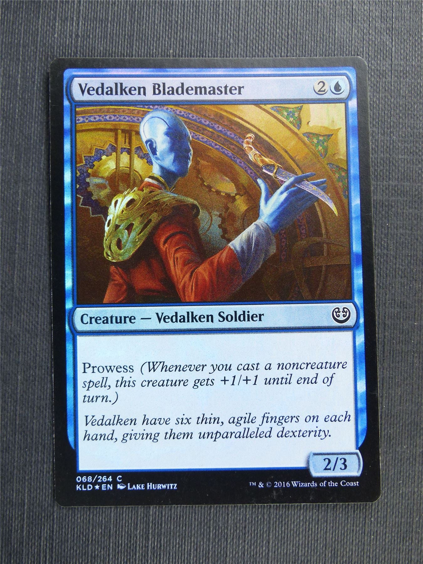 Vedalken Blademaster Foil - Mtg Magic Cards #58U