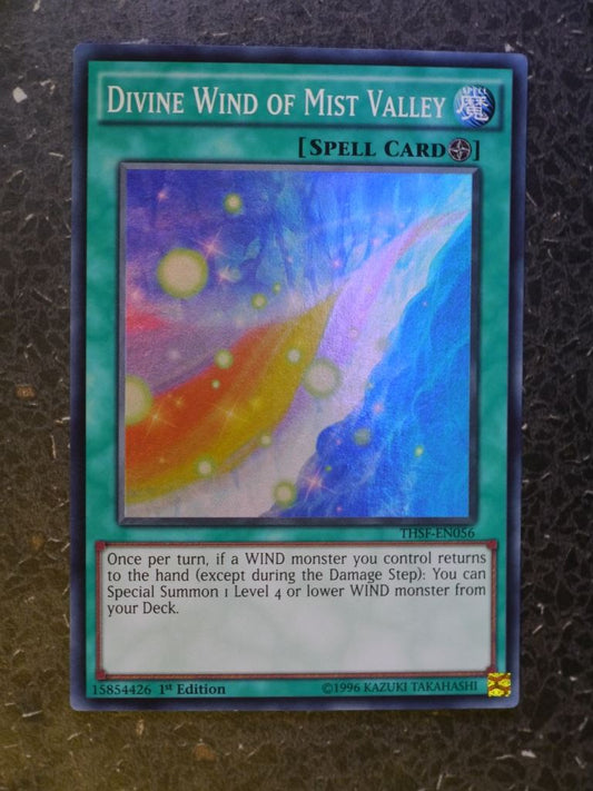 Yugioh Cards: DIVINE WIND OF MIST VALLEY THSF SUPER RARE # 3D51