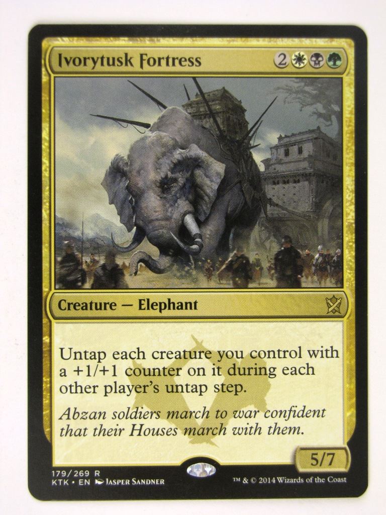 MTG Magic Cards: IVORYTUSK FORTRESS played # 17C92