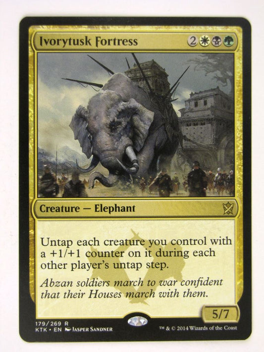 MTG Magic Cards: IVORYTUSK FORTRESS played # 17C92
