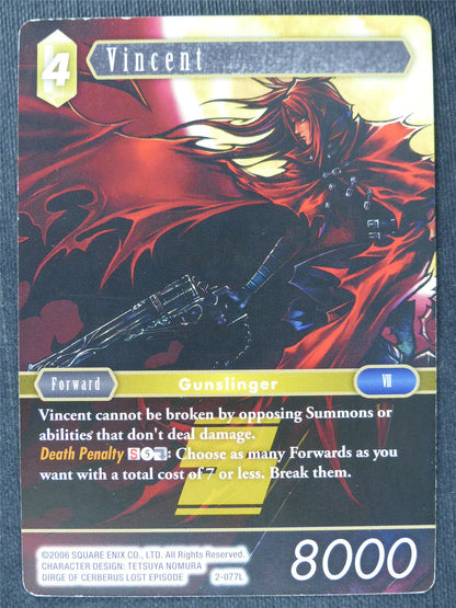 Vincent 2-077L - Final Fantasy Cards #NV