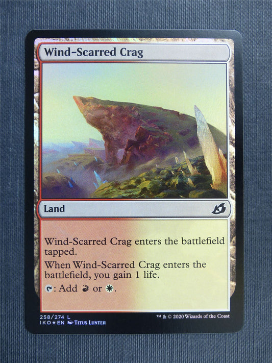 Wind-Scarred Crag Foil - IKO Mtg Card