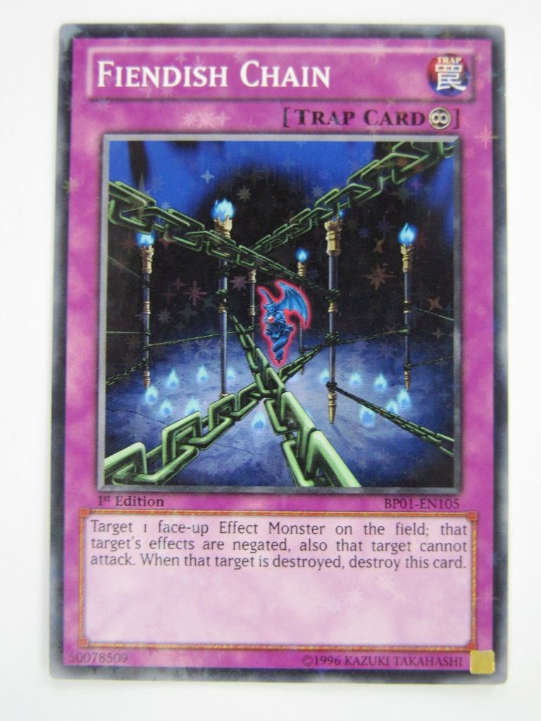 Yugioh Cards: FIENDISH CHAIN BP01 STARFOIL # 2E59