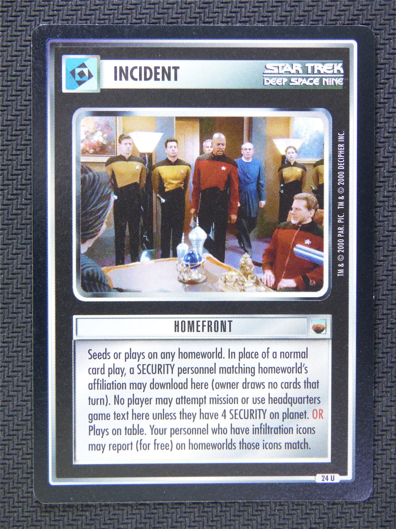 Incident Homefront - Star Trek CCG Deep Space Nine #59G