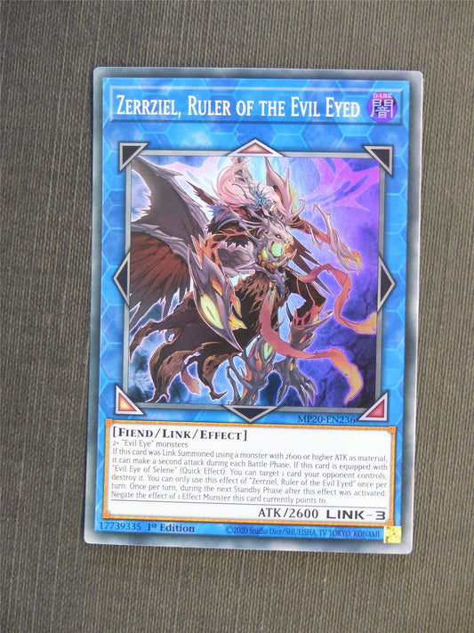 Zerrziel Ruler of the Evil Eyed MP20 Super Rare - 1st ed - Yugioh Cards #5IM