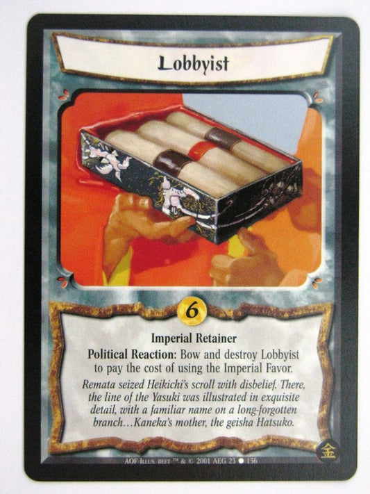 Vintage L5R Cards: LOBBYIST # 27E76