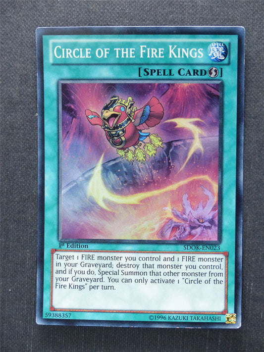 Circle of the Fire Kings SDOK Super Rare - 1st ed - Yugioh Cards #M3