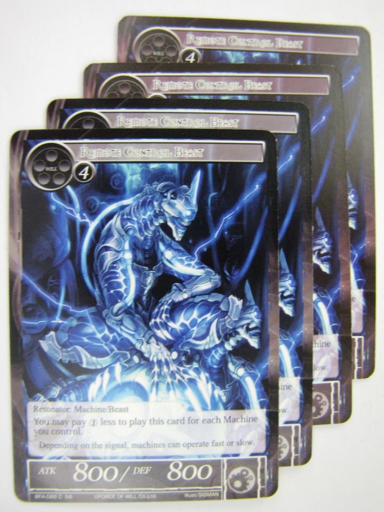 Force Of Will Cards: REMOTE CONTROL BEAST x4 # 13C52