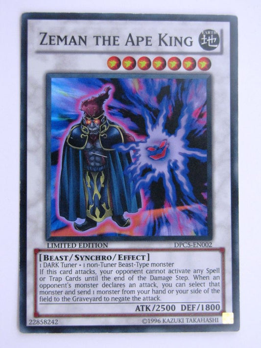 Yugioh Played Cards: ZEMAN THE APE KING DPC5 SUPER RARE # 31A90