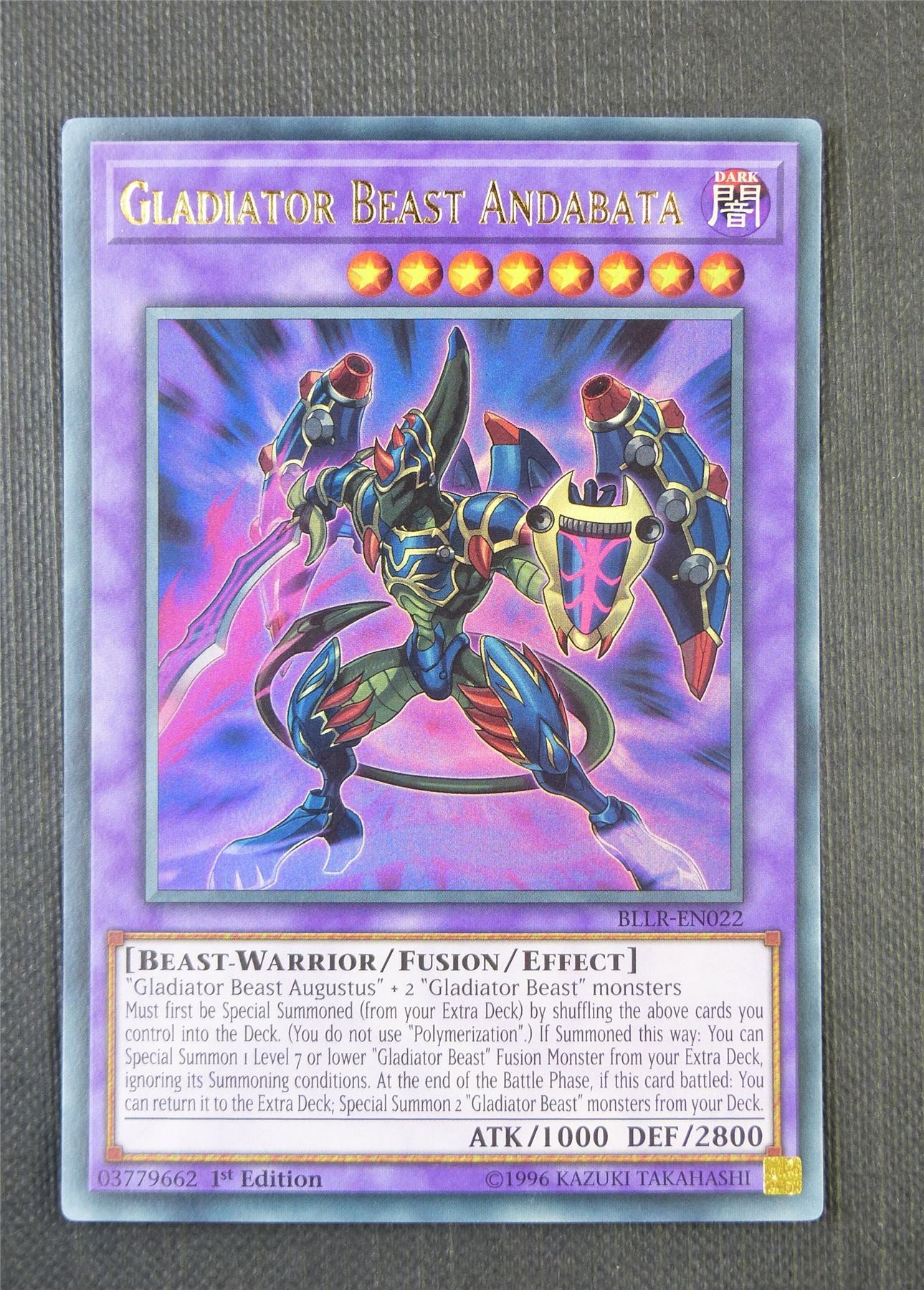 Gladiator Beat Andabata BLLR 1st Ed - Ultra Rare - Yugioh Card #7EH