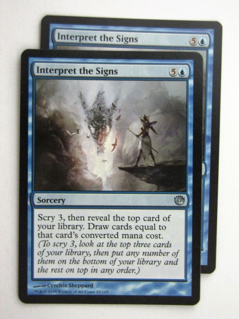 MTG Magic Cards: INTERPRET THE SIGNS x2 Journey to Nyx # 24E5
