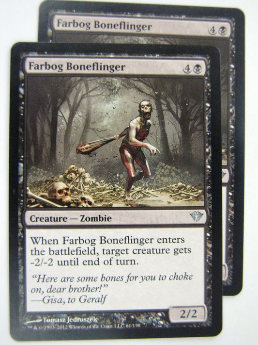 MTG Magic Played Cards: FARBOG BONEFLINGER x2 # 8A93