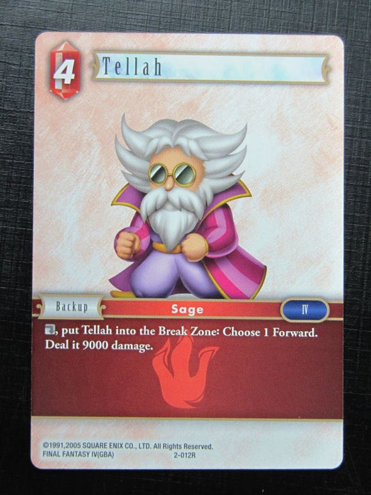 Final Fantasy Cards: TELLAH 2-012R # 29B50