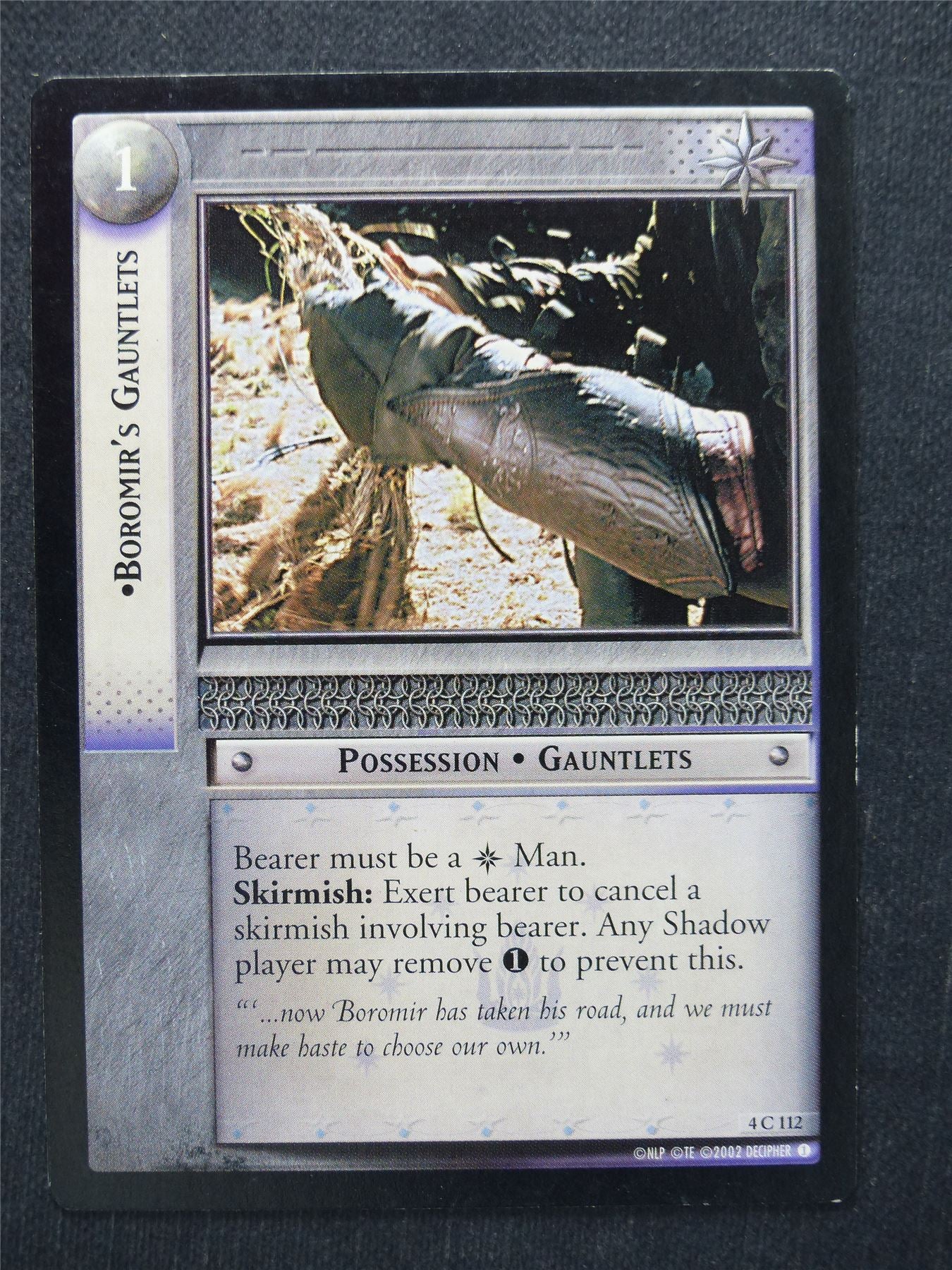 Boromir's Gauntlets 4 C 112 - LotR Cards #OU